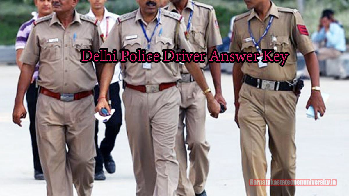 Delhi Police Driver Answer Key