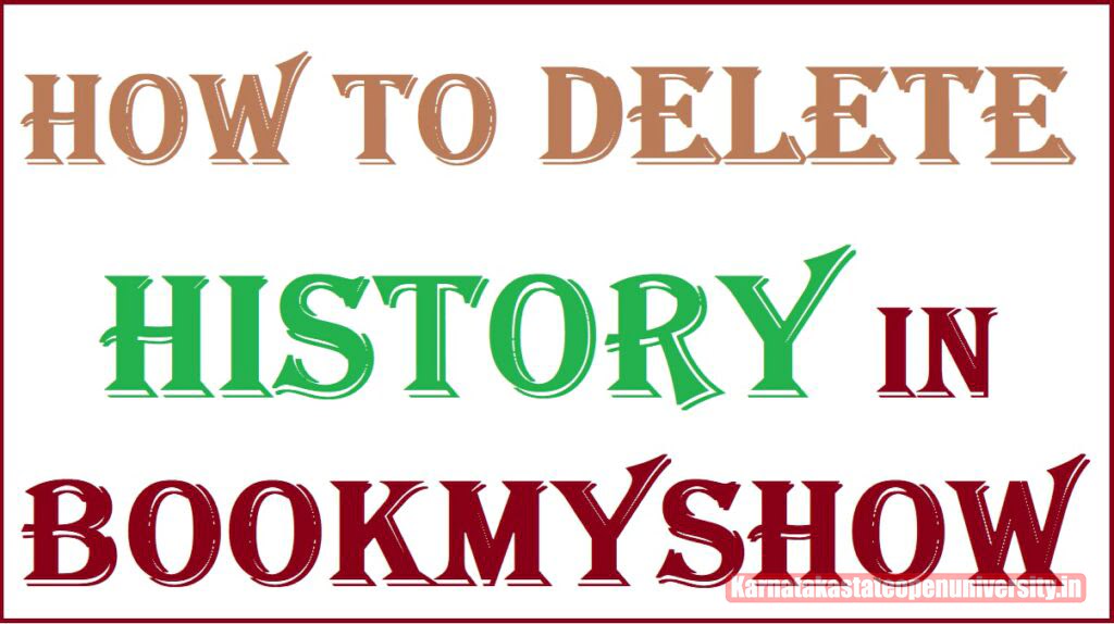 How to Delete Ticket Booking History