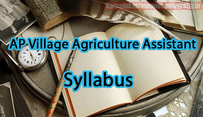 AP Village Agriculture Assistant Syllabus 