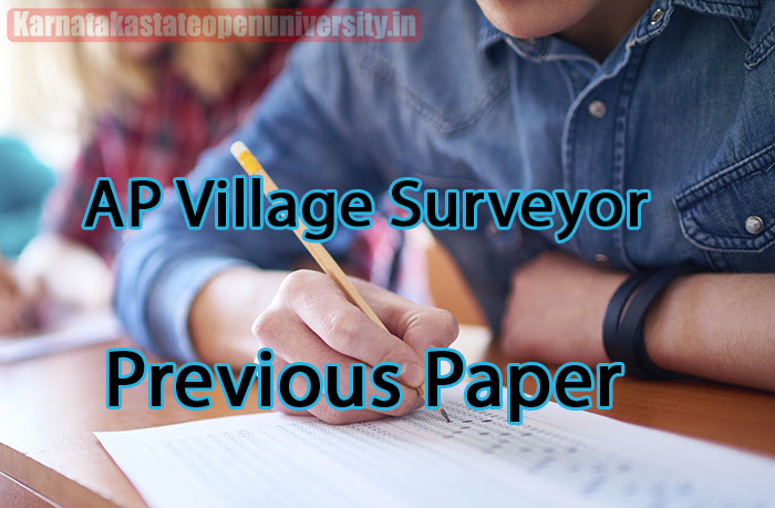 AP Village Surveyor Previous Paper