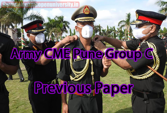 Army CME Pune Group C Previous Paper 