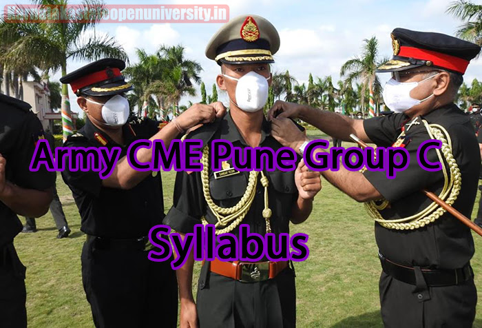 Army CME Pune Group C Syllabus 