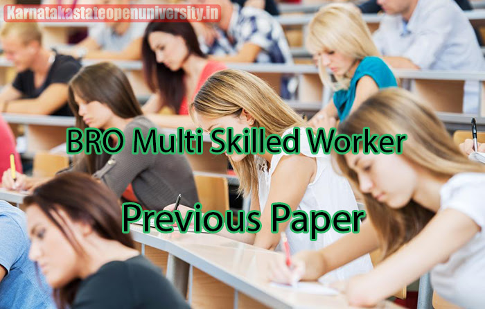 BRO Multi Skilled Worker Previous Paper