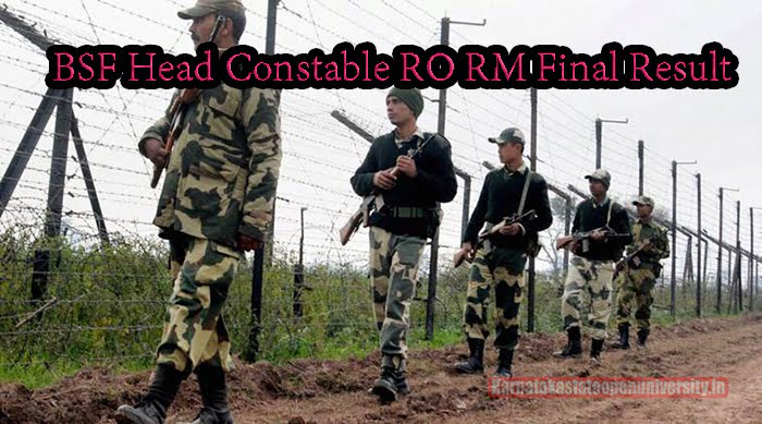 BSF Head Constable RO RM Final Result