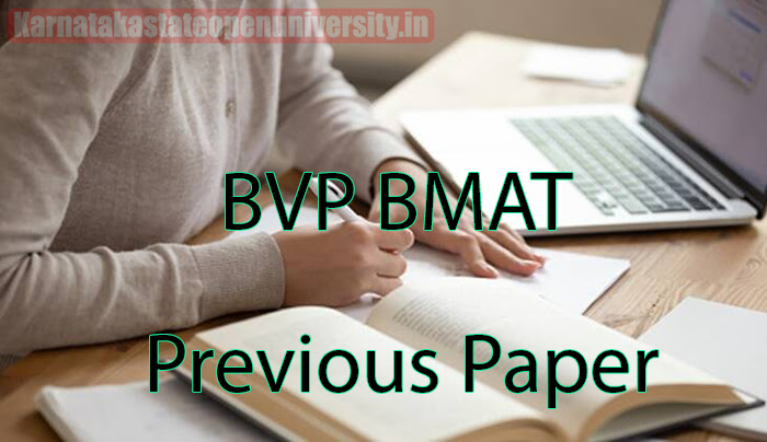 BVP BMAT Previous Paper 