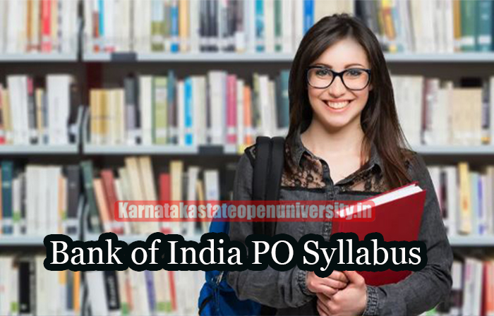 Bank of India PO Syllabus