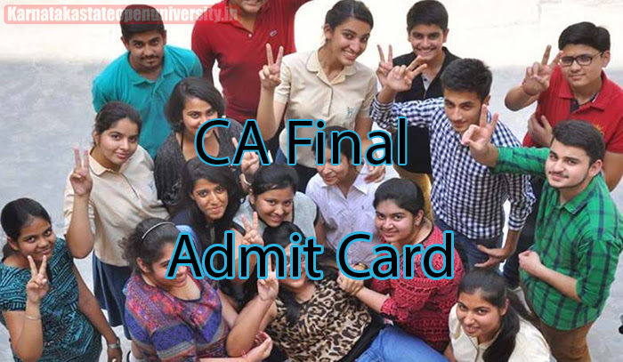 CA Final Admit Card