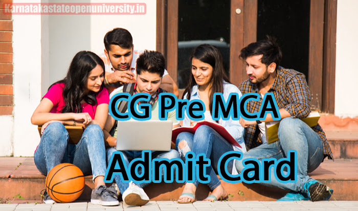 CG Pre MCA Admit Card