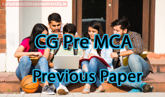 CG Pre MCA Previous Paper 