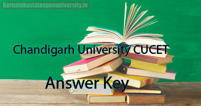 Chandigarh University CUCET Answer Key 