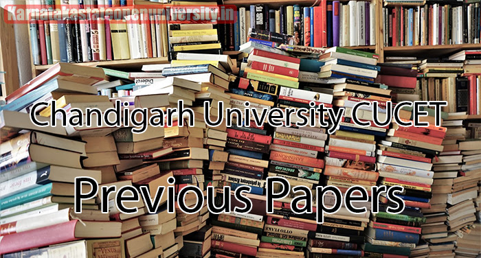 Chandigarh University CUCET Previous Question Papers