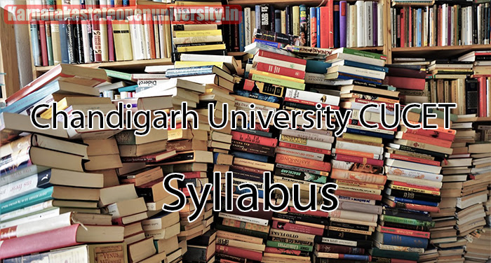 Chandigarh University CUCET Syllabus 
