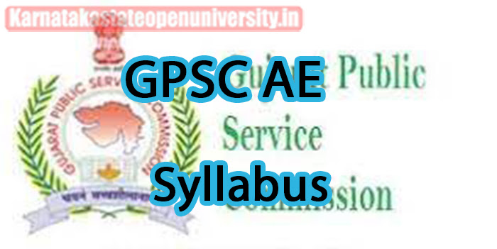 GPSC AE Syllabus