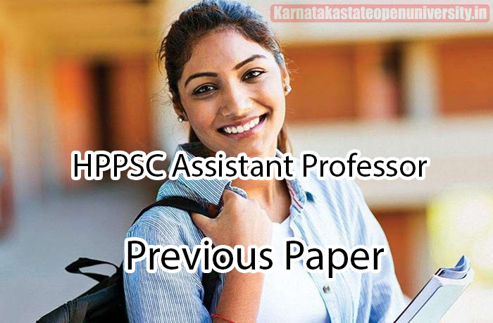HPPSC Assistant Professor Previous Paper