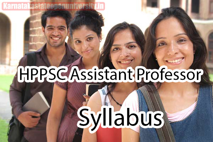HPPSC Assistant Professor Syllabus 