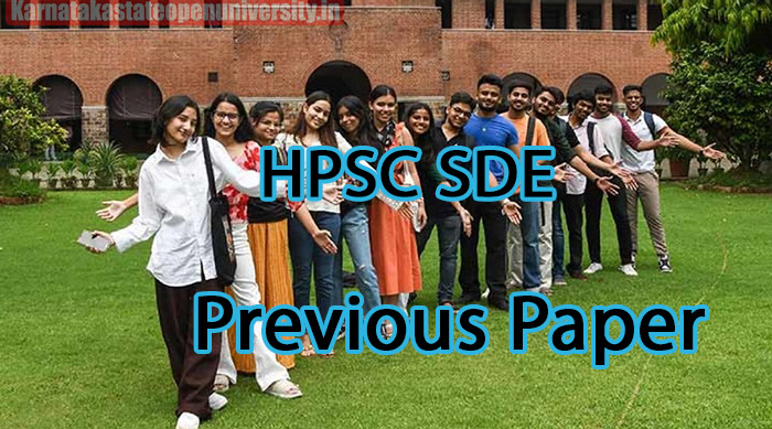 HPSC SDE Previous Paper