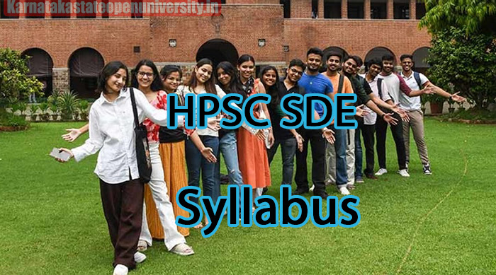 HPSC SDE Syllabus 