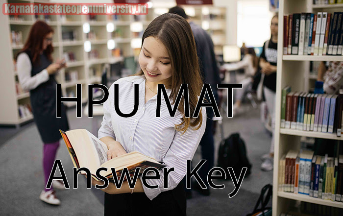 HPU MAT Answer Key