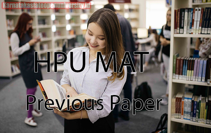 HPU MAT Previous Paper 