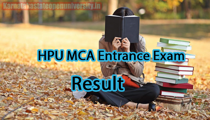 HPU MCA Entrance Exam Result 