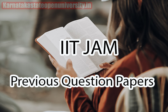 IIT JAM Previous Question Papers