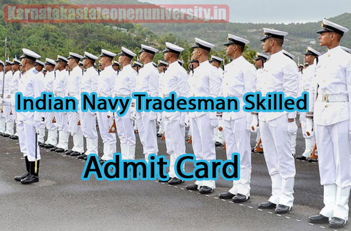 Indian Navy Tradesman Skilled Admit Card 