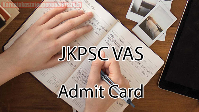 JKPSC VAS Admit Card 