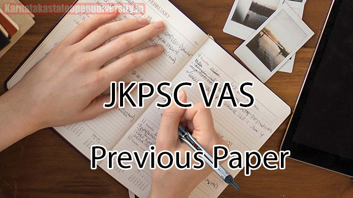 JKPSC VAS Previous Paper 