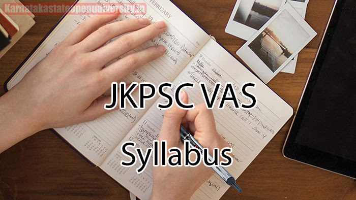 JKPSC VAS Syllabus