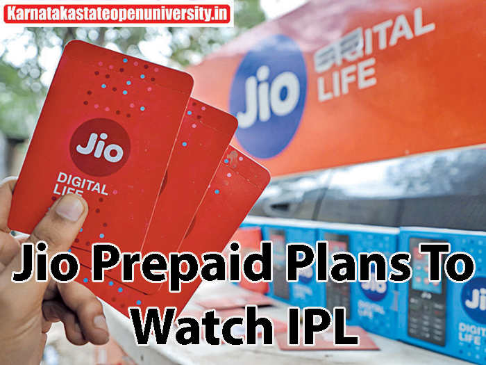Jio Prepaid Plans To Watch IPL