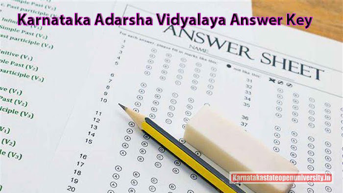 Karnataka Adarsha Vidyalaya Answer Key