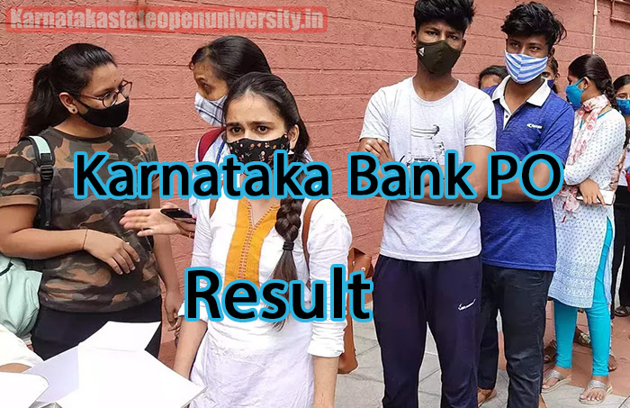 Karnataka Bank PO Result 