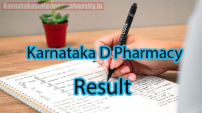 Karnataka D Pharmacy Result 