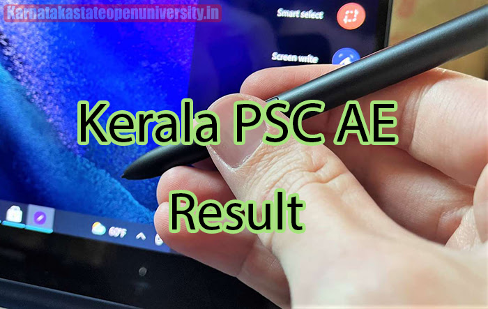 Kerala PSC AE Result 
