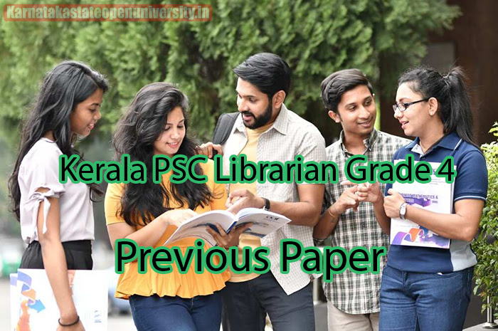 Kerala PSC Librarian Grade 4 Previous Paper