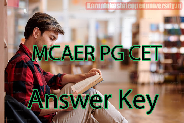 MCAER PG CET Answer Key 2023