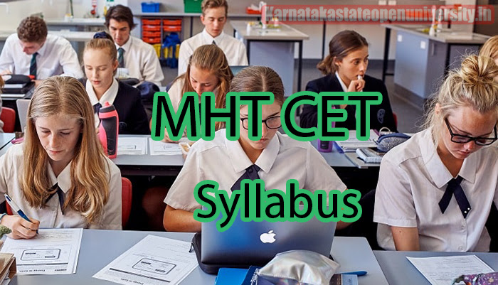 MHT CET Syllabus 