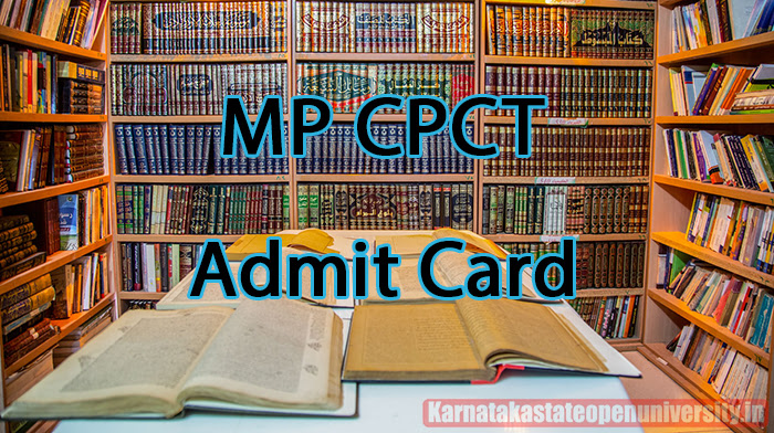MP CPCT Admit Card 