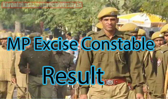 MP Excise Constable Result