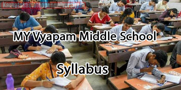 MY Vyapam Middle School Syllabus 2023