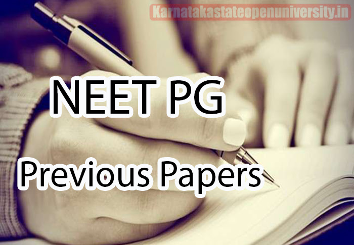 NEET PG Previous Papers 