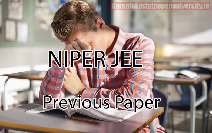 NIPER JEE Previous Paper 