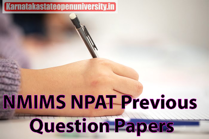 NMIMS NPAT Previous Question Papers