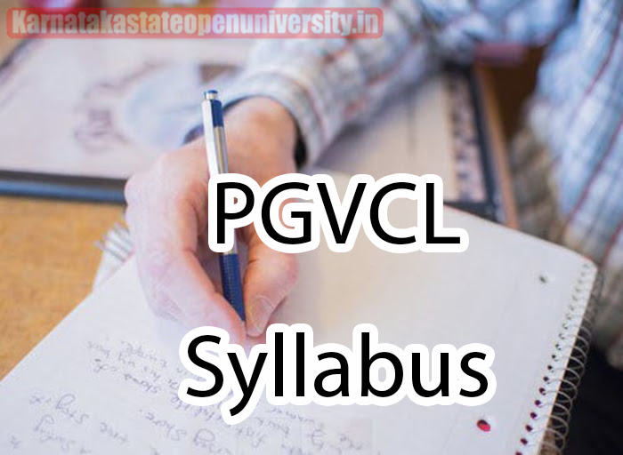 PGVCL Syllabus 