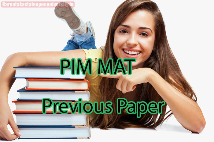 PIM MAT Previous Paper 