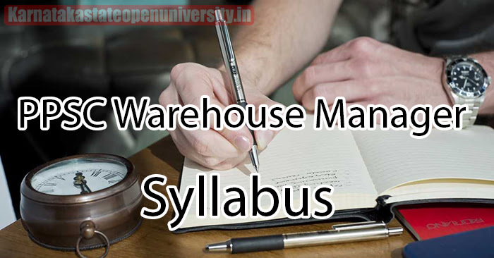 PPSC Warehouse Manager Syllabus