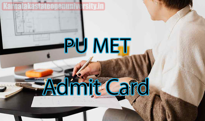 PU MET Admit Card