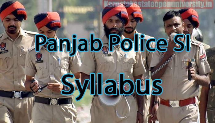 Panjab Police SI Syllabus