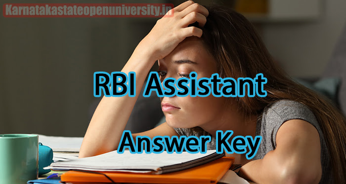 RBI Assistant Answer Key