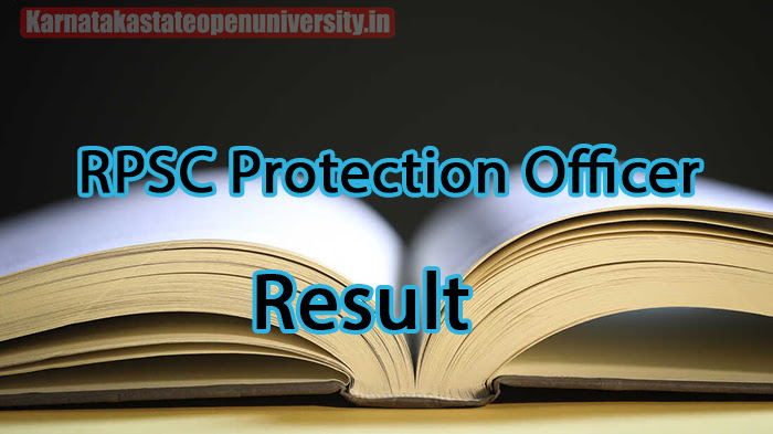 RPSC Protection Officer Result 